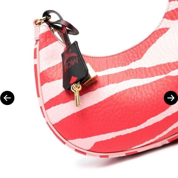 Brand new MCM zebra print leather shoulder bag - Picture 14 of 15